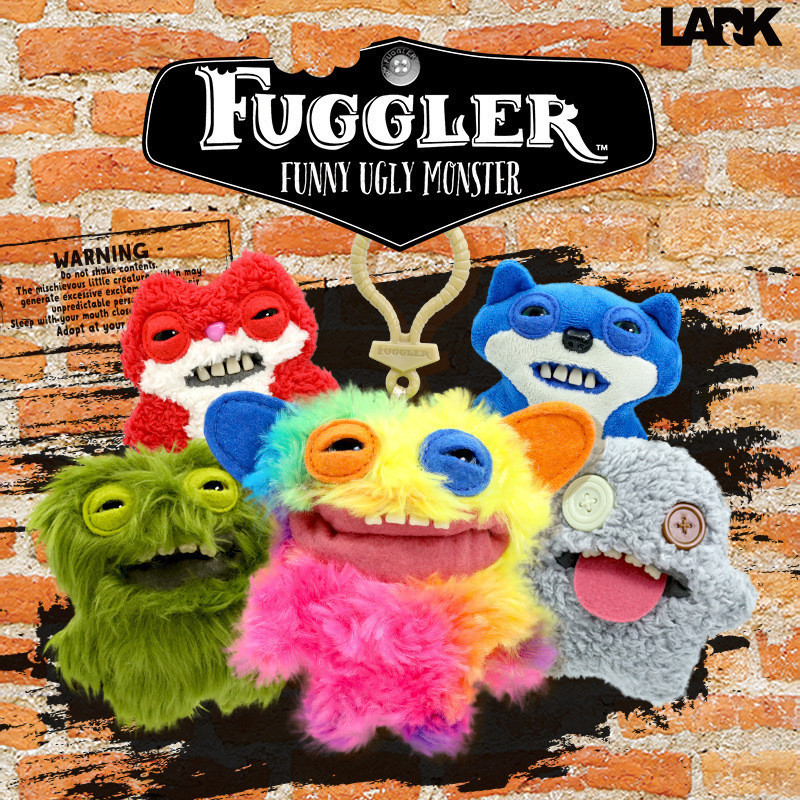 Original Fuggler Ugly Monster Series 3 Plush Toy Keychain