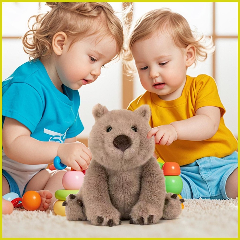 Wombat ของเล่นน่ารักตุ๊กตาสัตว์ของเล่นตุ๊กตาสําหรับเพื่อนครอบครัวเด็กวัยรุ่นเยาวชนชายหญิงเด็ก hontin