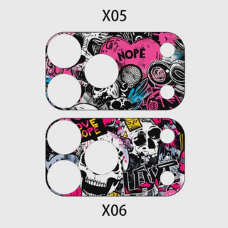 [2 ชิ้น] สําหรับ iPhone 17 Pro/17 Pro Max DIY Soft Frosted กล้องสติกเกอร์กระดาษฟิล์ม/การพิมพ์ Graffiti Anti-scratch กล้อง Protector
