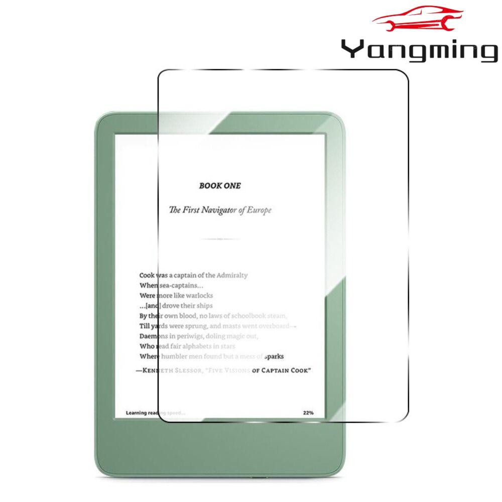 YANGMING e-Reader ป้องกันหน้าจอ, C2V2L3 กระจกนิรภัยกันกระแทก, 2024 6 นิ้ว 9H ฟิล์มป้องกันรอยขีดข่วนส