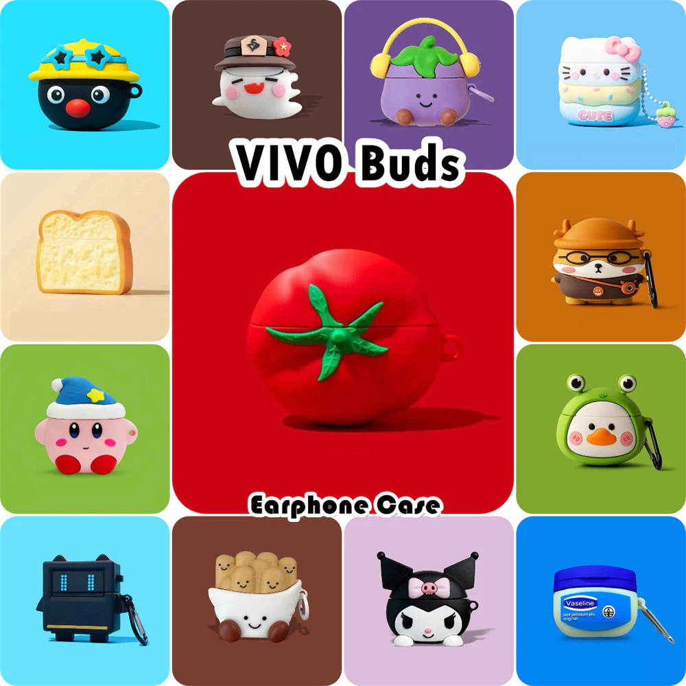 【Case Home】นําไปใช้กับ VIVO Buds เคส Case เคสหูฟัง การ์ตูนง่าย ซิลิโคนนุ่ม เคส เคสหูฟัง NO.2
