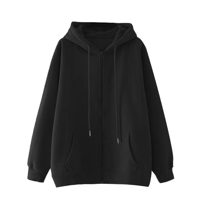เสื้อฮู้ดซิปหน้าสไตล์เรโทรสำหรับผู้ชาย - แจ็คเก็ตแขนยาวทรงหลวมสำหรับลุคสตรีทแฟชั่น