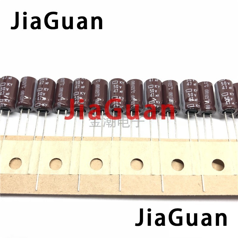 50pcs ใหม่CHEMI-CON NIPPON KY 50V47UF 6.3x11MM electrolytic Capacitor 47UF 50V NCC ky 50v 47uf