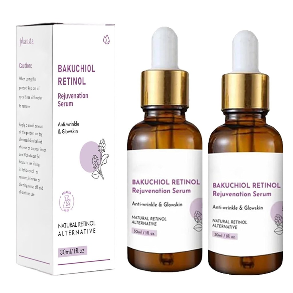 2PCS Bakuchiol Retinol Rejuvenation Serum, Bakuchiol Retinol Serum เกาหลี, Bakuchiol Serum สําหรับต่