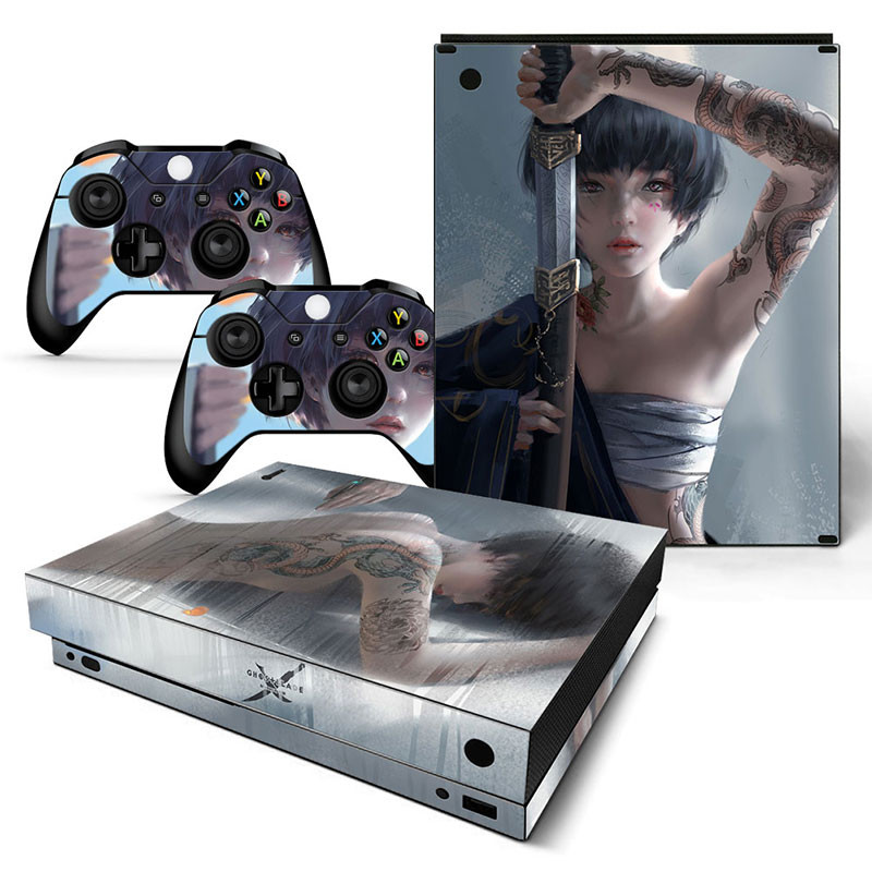 X xboxonex Sticker Scorpio Sticker XBOX ONE X เกมคอนโซลสติกเกอร์ฟิล์มโฮสต์สติกเกอร์กันดั้ม