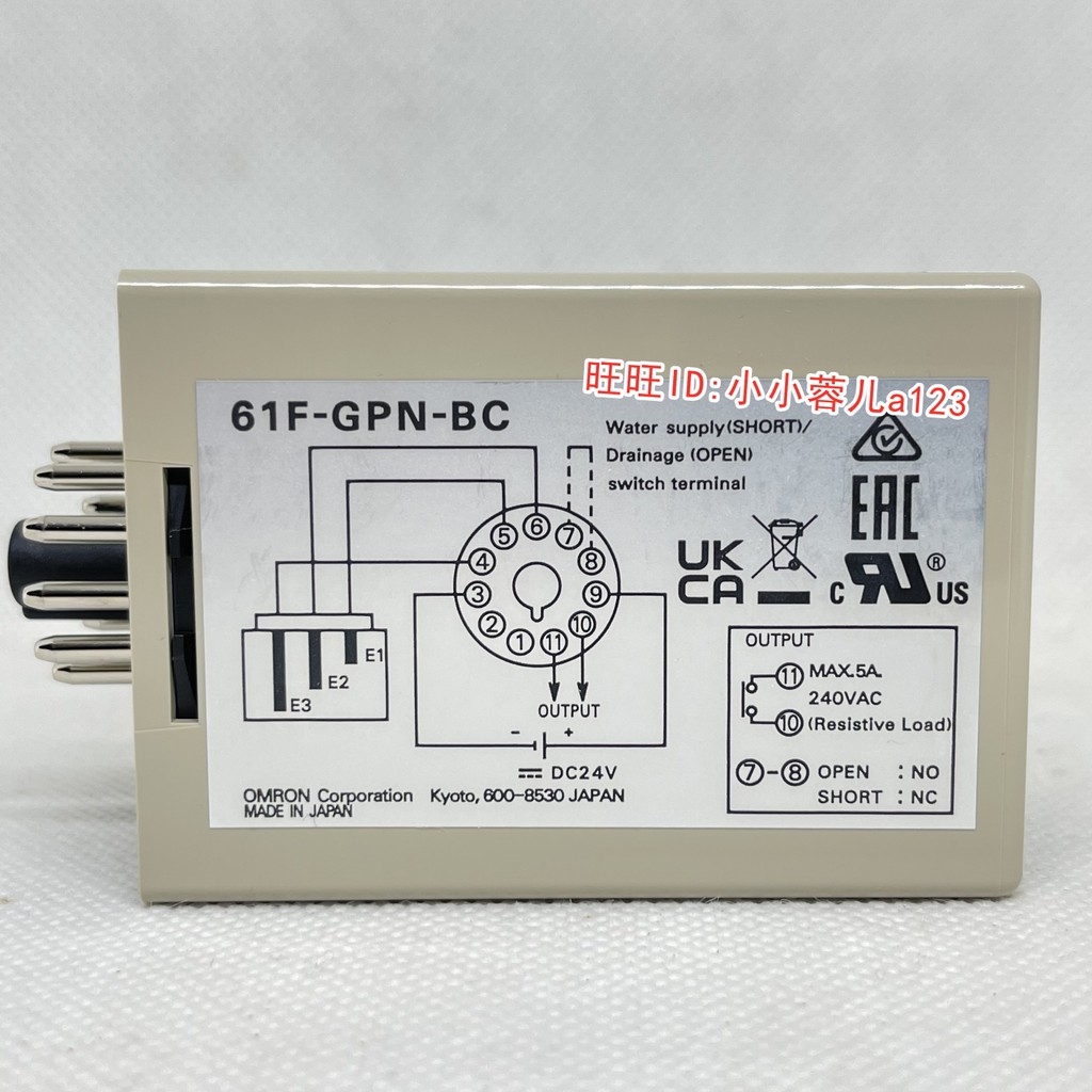 ตัวควบคุมระดับของเหลว Omron ของแท้ดั้งเดิม 61F-GPN-BT 61F-GPN-BC DC24V สวิตช์ระดับของเหลว