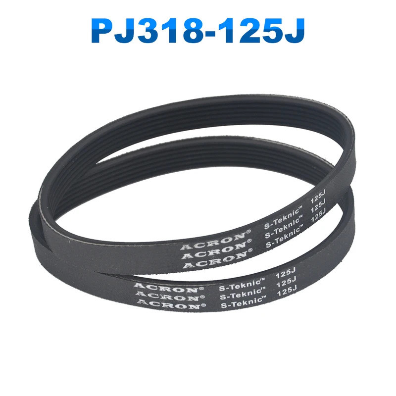 V-Belt PJ318 125J 3/4/5/6 ซี่โครงสําหรับเครื่องซักผ้าแบบลูกกลิ้งรุ่น RC อุปกรณ์เสริมเข็มขัด