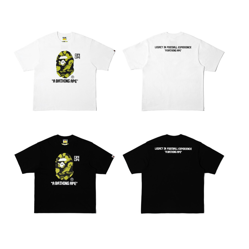 Streetwear Graphic T-Shirt BAPE®  CR7 LIFE | เสื้อยืดแฟชั่นผู้ชายผู้หญิง