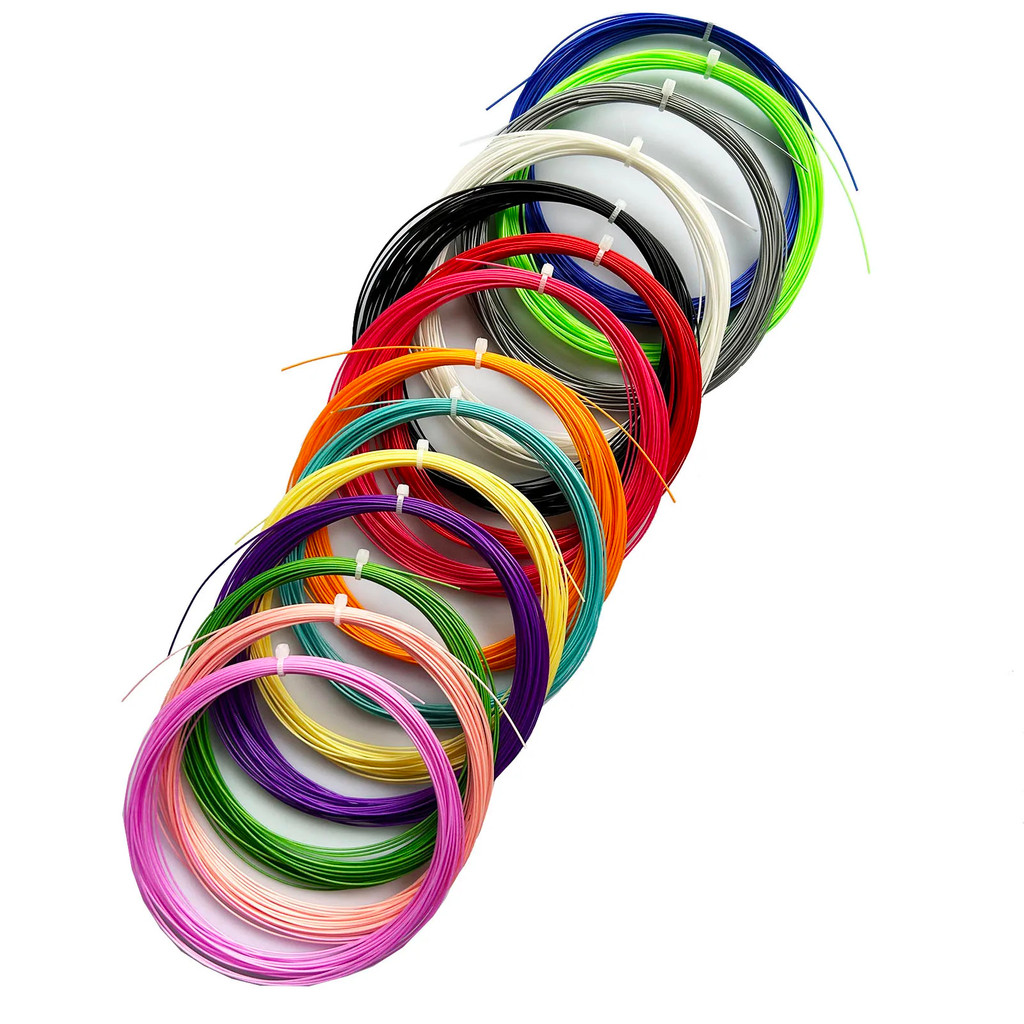 3PCS สายแบดมินตัน ZARSIA 0.7 มม., ทนทานและยืดหยุ่น สูงสุดถึง 46 lbs.