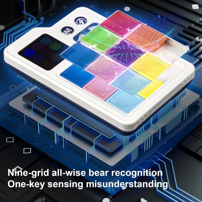 Pocket Electronic Slide Block Game Brain Training Creativity Cube Puzzle สามโหมดการเล่นระดับ Easy to Operate Logical Thinking Challenge ของเล่น