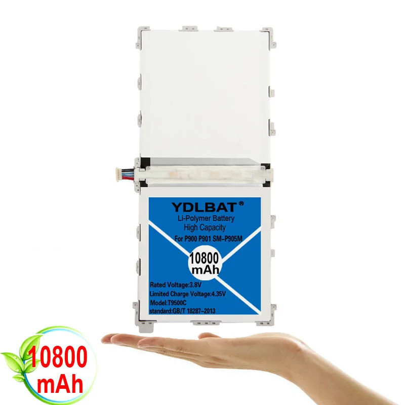 YDLBAT 10080mAh แบตเตอรี่ทดแทนสําหรับ Samsung Galaxy Note Pro 12.2 SM P900 P901 P905 T9500C T9500E T