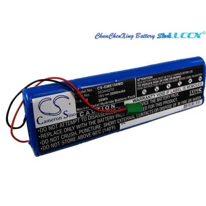 Cameron sino 2000mAh แบตเตอรี่สําหรับ Harige EKG Cardio สมาร์ท, สําหรับ GE Marquette MAC 1000,MAC 1100,MAC 1200,MAC 1500,MAC 1200ST