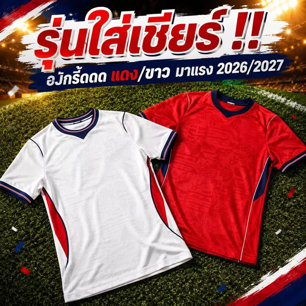เสื้อบอลคอปก อัJกฤษ ศึกบอลนานาชาติ 2026 งานแฟนบอล (งานปัก)เกรดสุด (กรม) (ส่งจากไทย)
