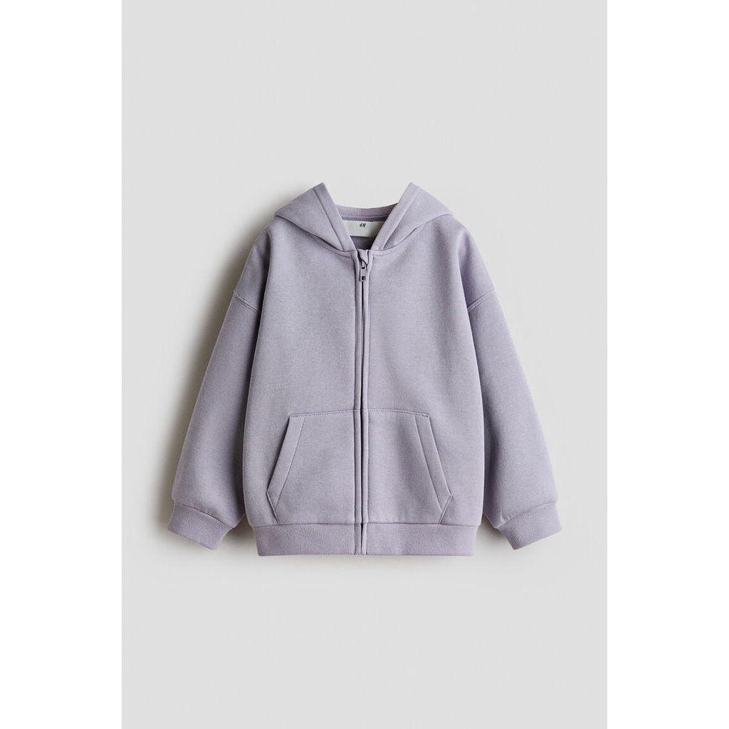 H&M(เอชแอนด์เอ็ม) ฮู้ดดี้ซิปหน้าแบบโอเวอร์ไซส์ ผ้าขนด้านในนุ่มละมุน เด็กหญิง 1342647_1
