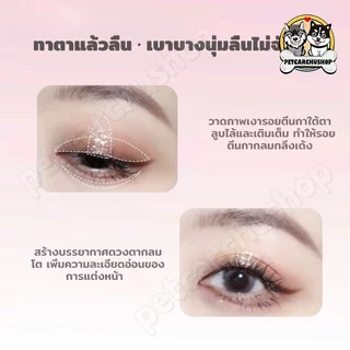 Kakashow 4 สี พาเลตตา ไฮไลต์+เฉดดิ้ง จบในตลับเดียว เขียนง่าย กันน้ํากันเหงื่อ ติดทนนาน