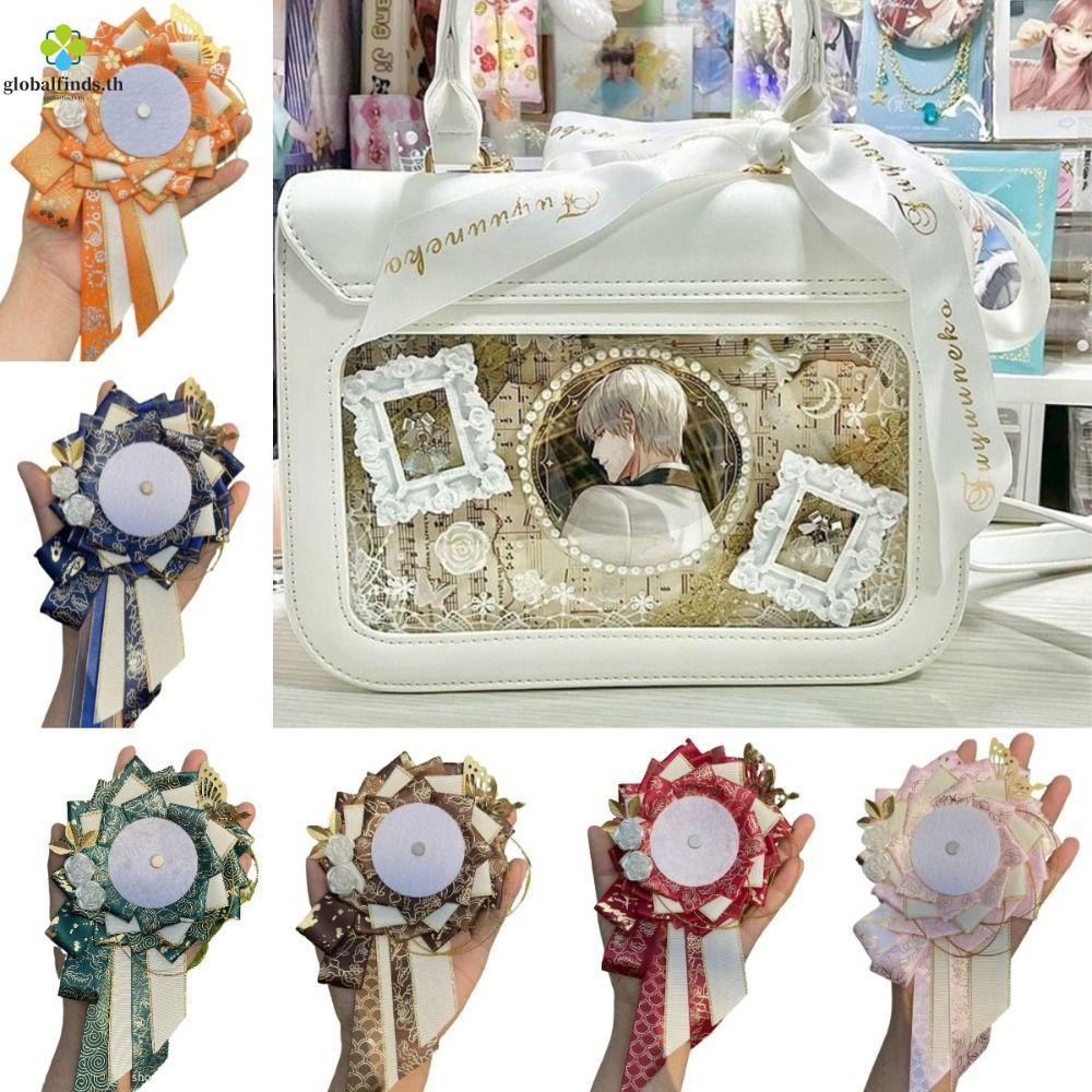 LFIDS ที่ใส่ป้ายอะนิเมะ,น้ําหนักเบาเฉียงหางริบบิ้น Pins ฐานแสดง,สไตล์คลาสสิกคอสเพลย์ตกแต่ง Pin Protector พลาสติกเติม Ita กระเป๋าตกแต่งถาด Badge Organizer