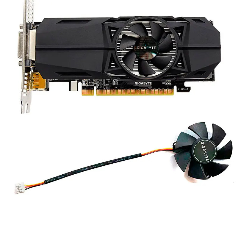* เหมาะสําหรับ Gigabyte GTX 1030 1050Ti OC บาง 750 Ti กราฟิกการ์ดพัดลมระบายความร้อน FS1250-S2053A 47