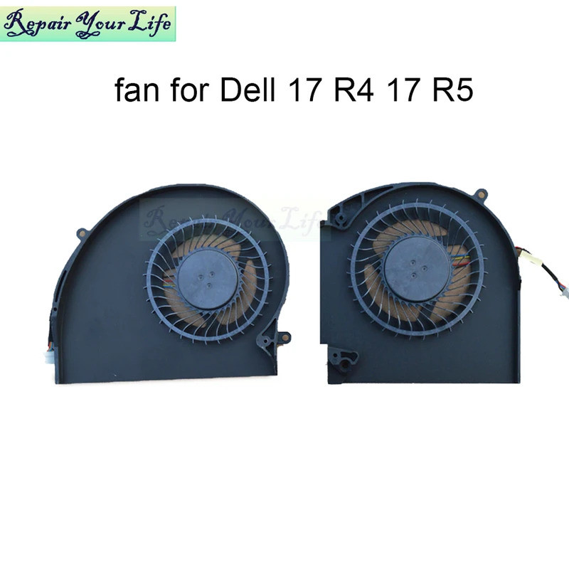 * DC5V โน้ตบุ๊ค CPU GPU พัดลมระบายความร้อนสําหรับ Dell สําหรับ Alienware 17R4 17R5 P31E ALW17C 0K2PK