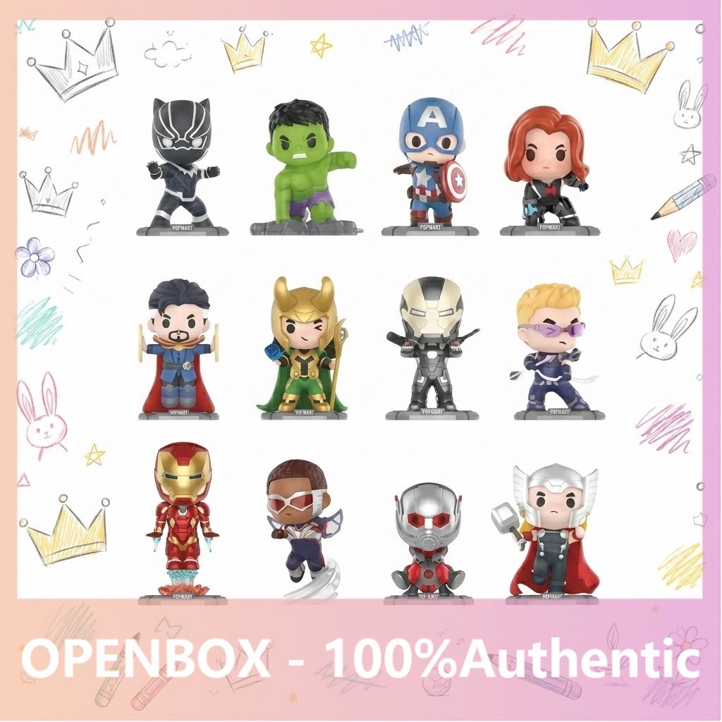 P POPMART Marvel Avengers Classic Series Mystery Box ของขวัญของแท้