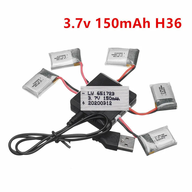 แบตเตอรี่สําหรับ JJRC H36 NH010 แบตเตอรี่ 3.7V 150mAh สําหรับ E010 E011 E012 E013 Furibee F36 RC Qua