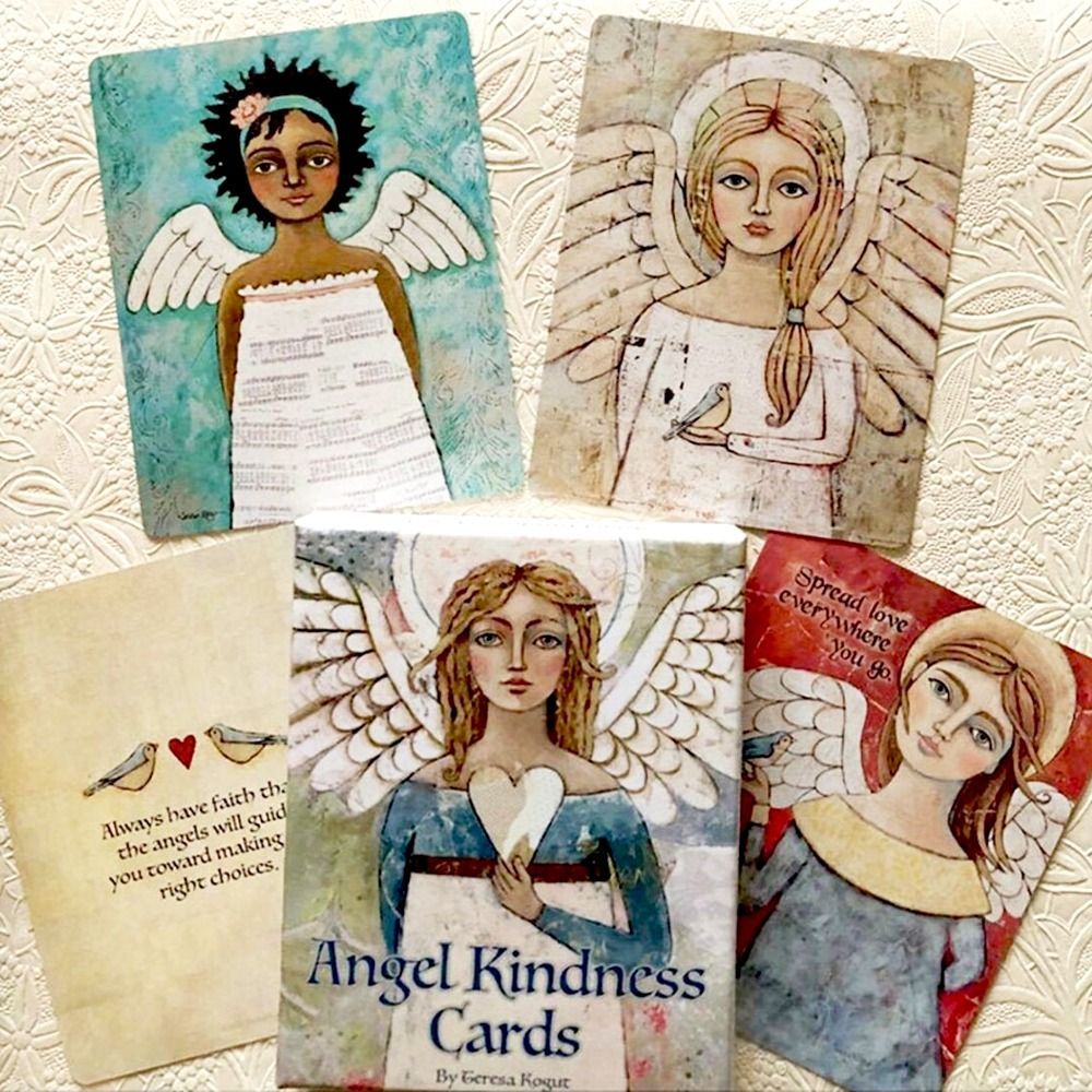 10 * 7 ซม. Angel Kindness การ์ดเกมกระดานภาษาอังกฤษการ์ดเกม Angel Kindness การ์ด