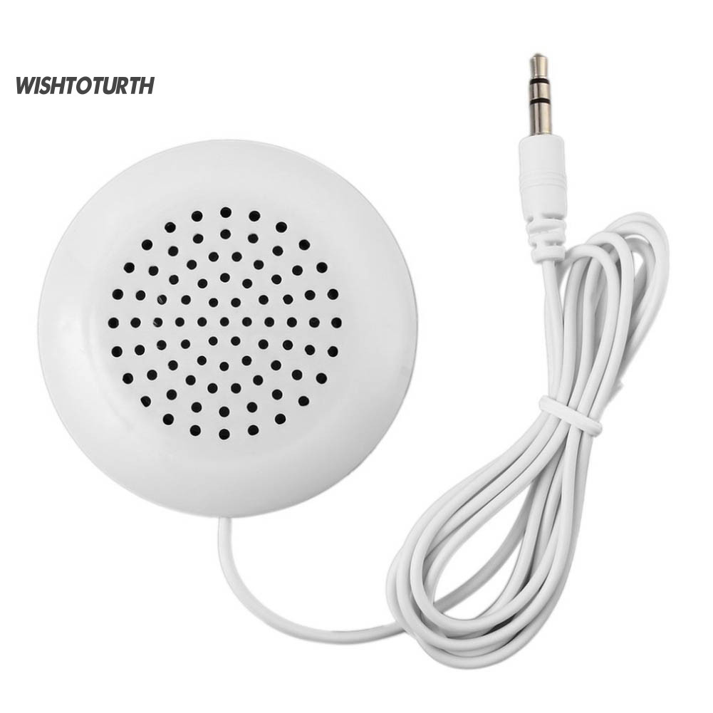 ☼WT 35 มม.ปลั๊กมินิแบบพกพาสเตอริโอหมอนลําโพงสําหรับ MP3 MP4 Player สําหรับ iPod สําหรับ iPhone