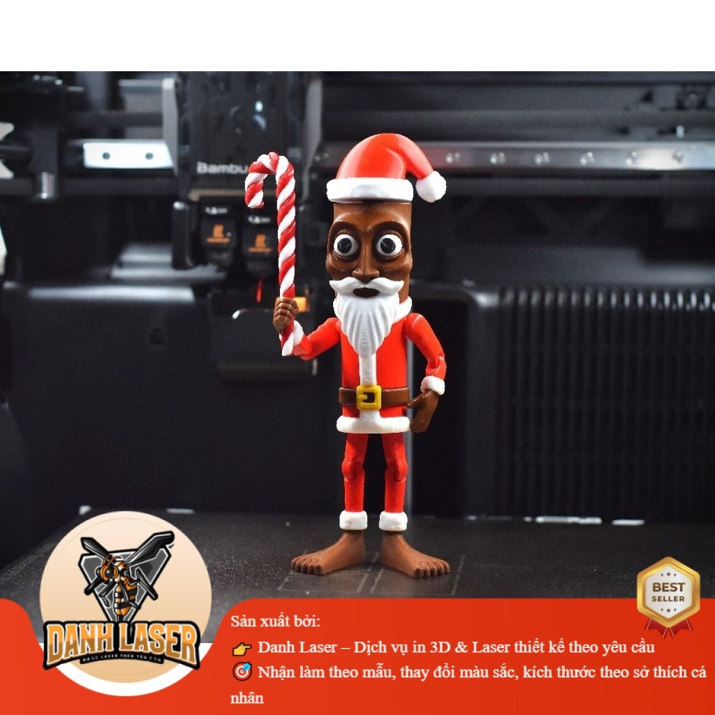 ​🎄 Tung tung tung Sahur Christmas Articulated Toy – Mô Hình Giáng Sinh Độc Lạ! 🔥