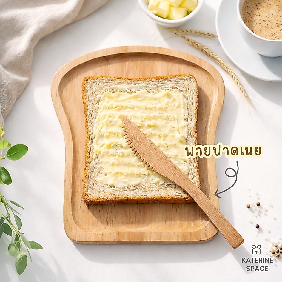 พายไม้แท้ทรงมีด สำหรับปาดเนยและแยม