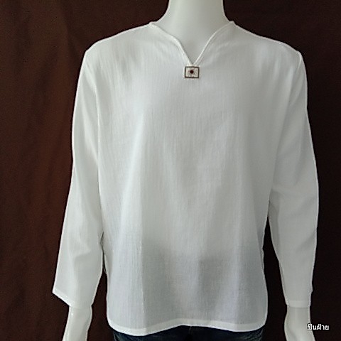 เสื้อชาย#เสื้อชายแขนยาว#เสื้อผ้าฝ้ายสาลู# [ใส่โค้ด HFNY22 ลดทันที 50.-]