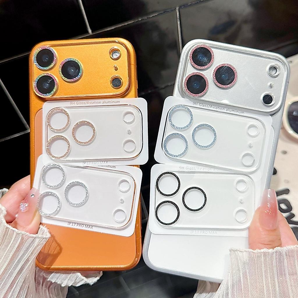 🔥🔥ฟิล์มกล้อง ใช้สำหรับfor iPhone 17 16 15 pro max 14 pro max ฟิล์ม กระจก เพชรแฟลชรุ่นใหม่ คลุมกล้องทั้งหมด for iphone 11 pro max 12 pro max 13 pro max mini