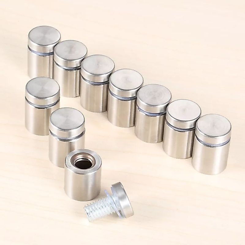 หมุดลอยสแตนเลสสีทอง  sign stanless steel standoff