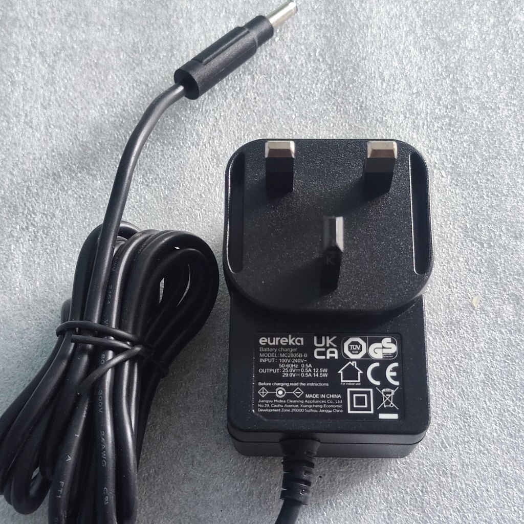เครื่องชาร์จเครื่องซักผ้า eureka eureka สวยงาม MC2805B-B 25v-29v เครื่องชาร์จหัวสีฟ้า