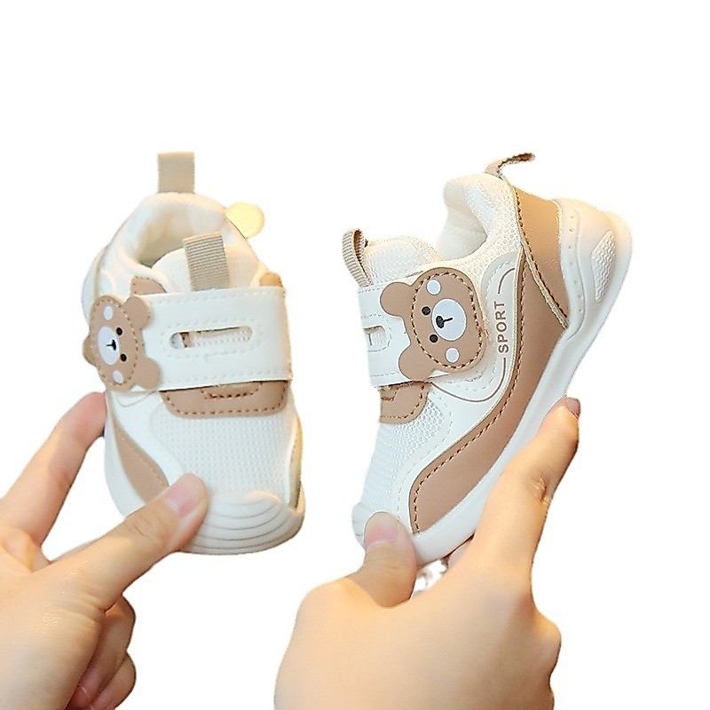 รองเท้าเด็กหัดเดิน รุ่น BABYKID ลายน่ารัก พื้นนิ่ม กันลื่น ใส่ได้ทุกเพศ สำหรับเด็ก 0-3 ปี (พร้อมส่ง)