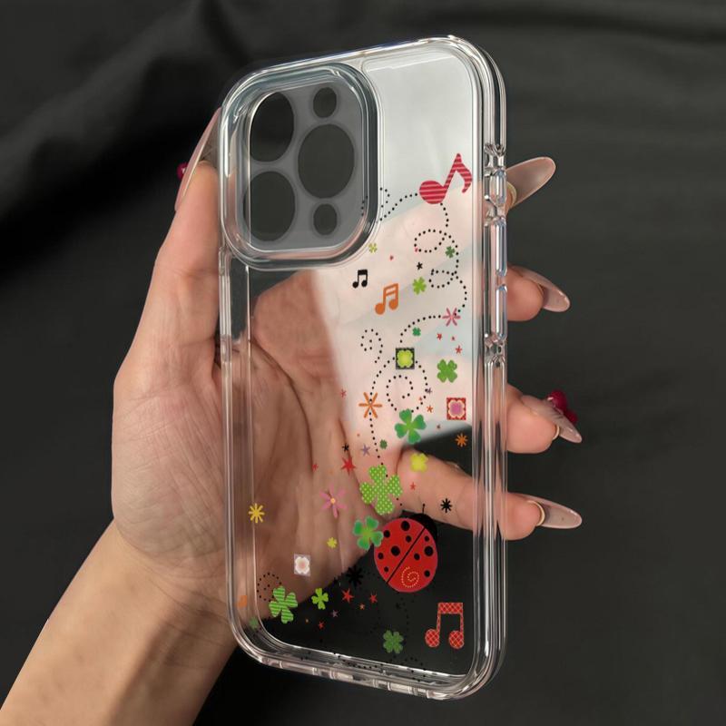 Polka Dot Note Seven Star Ladybug เหมาะสําหรับเคสโทรศัพท์ Apple 17pro