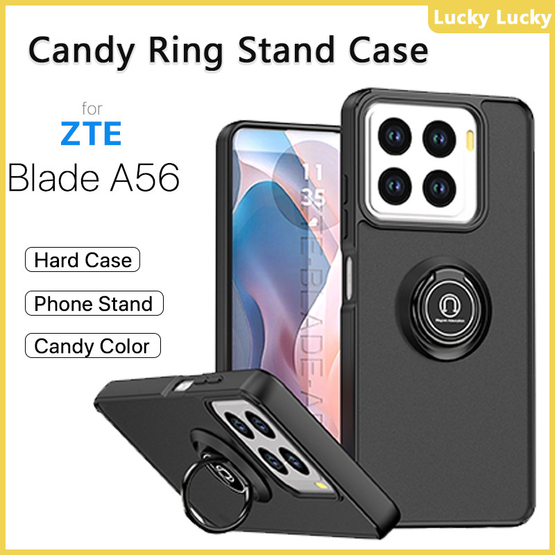 เคส ZTE Blade A56 A75 A55 A35 A54 A34 A53 A52 Lite A33S A31 A51 หรา ที่วางแหวนอะครีลิคแบบแข็ง เคส กั