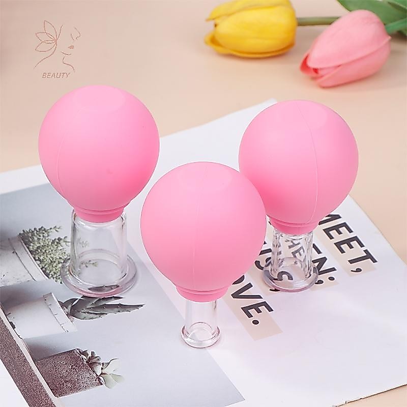 [maybeauty] สูญญากาศซิลิโคนถ้วยความงามบนใบหน้าในครัวเรือน Cupping Cup Face Lifg Cupping ชลประทาน Beauty Cupping Cup {TH}