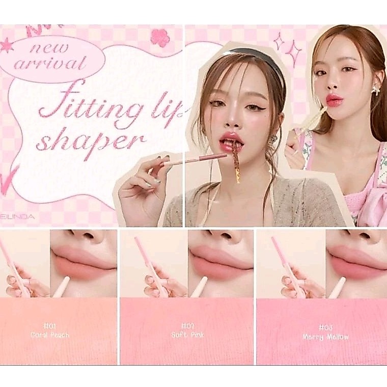 ของแท้/มีของแถม✅️ ลิปไลเนอร์ MEILINDA Fitting Lip Shaper 🍫 ดินสอเขียนขอบปาก ขอบปากเบิร์นเบลอฟุ้งขึ้น300%