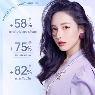 Oma ยาย้อมผม ไม่ต้องกัดสีผมค่ะ สีย้อมผมออแกนิค ฟรีอุปกรณ์ทําสีผม ใช้ง่ายย้อมสีง่าย ST-22 สีเขียวอมฟ้าหม่น