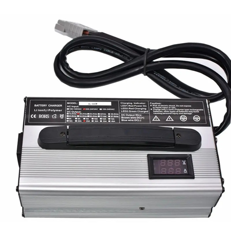 2000W 48V 30A LiFePO4 Fast Charger 58.4V 15A 20A 25A 45A สําหรับ 48 โวลต์ 16S เหล็กฟอสเฟต LFP RV EV 