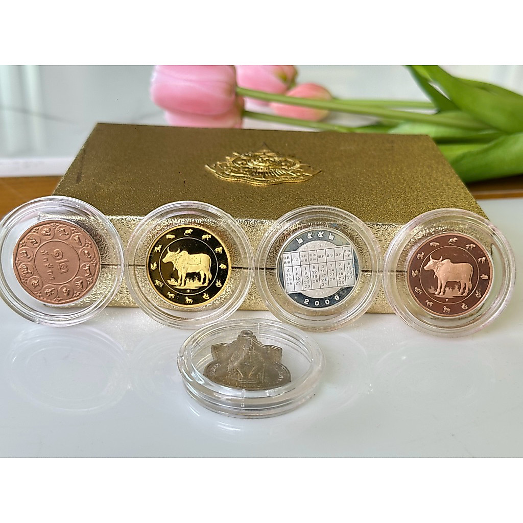 พร้อมส่ง เหรียญนักษัตร ปีมะโรง,มะเส็ง,ชวด,ฉลู,ขาล,กุน เหรียญพระเจ้าอยู่หัว ร.9 พ.ศ.2539