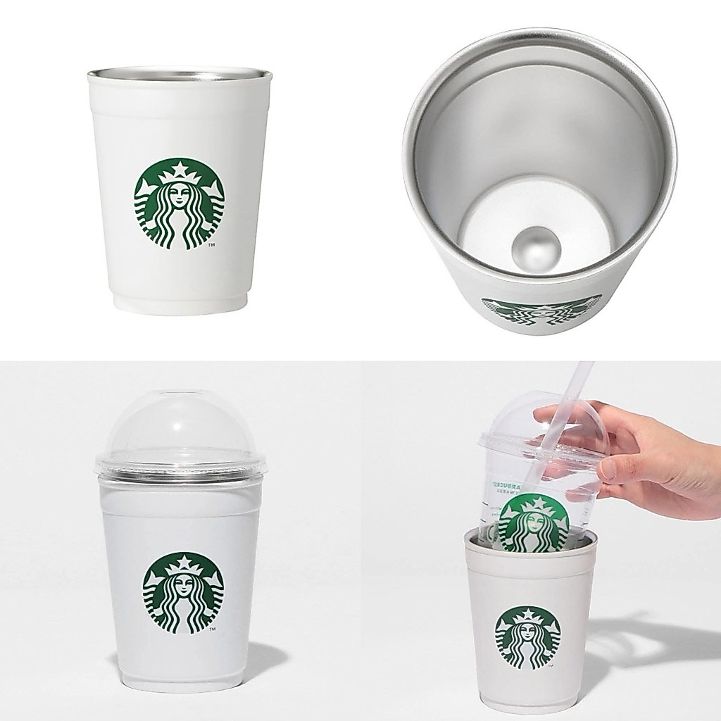 ส่งด่วน 4 ชม.พร้อมส่ง✨Limited!! 2-Way Stainless Steel Cup Matte White ขนาด 355ml