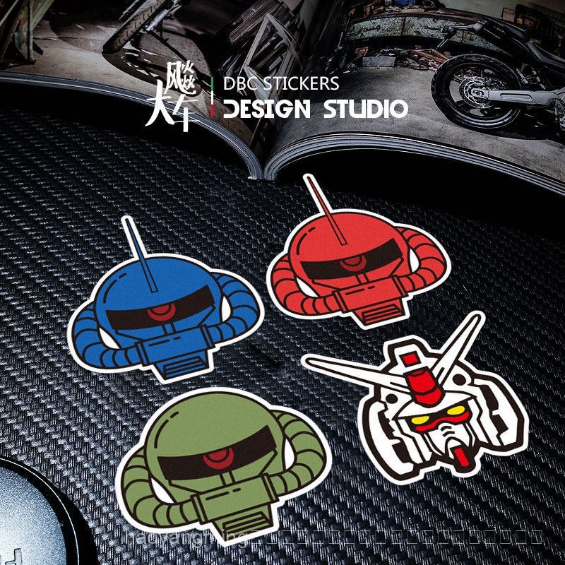 ZAKU Y06 ZAKU สติ๊กเกอร์การ์ตูนกันน้ํารถยนต์