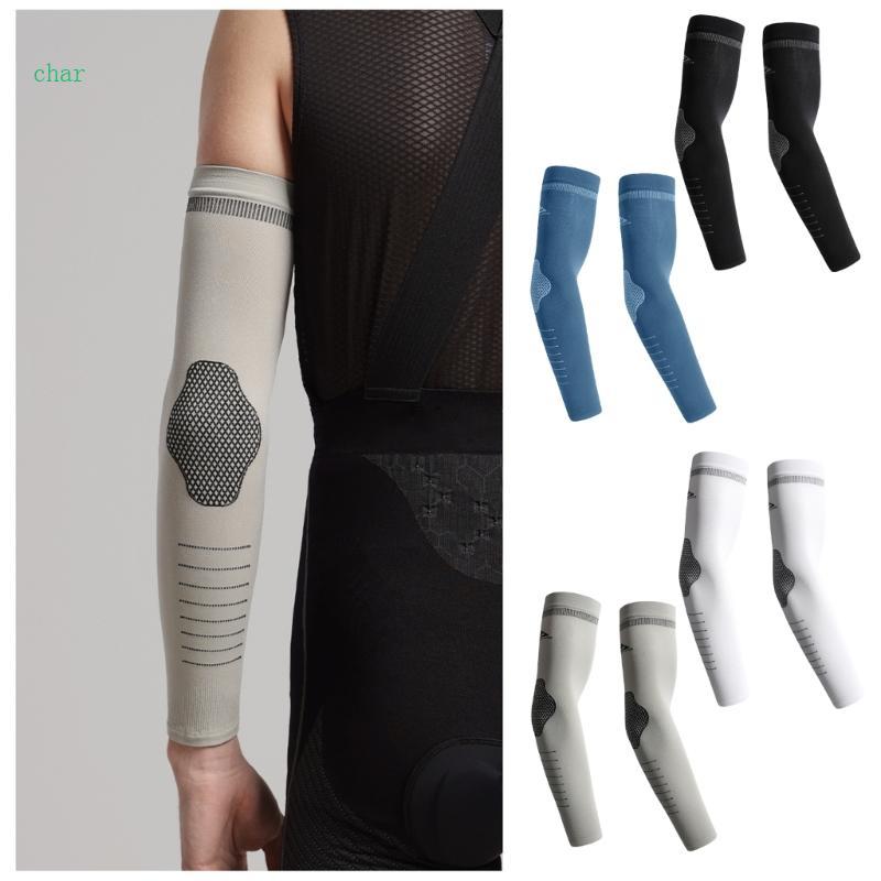 Char Cooling Arm Sleeves Moisture-Wiking Arm Sleeves สําหรับผู้หญิงผู้ชายวัยรุ่นกีฬา