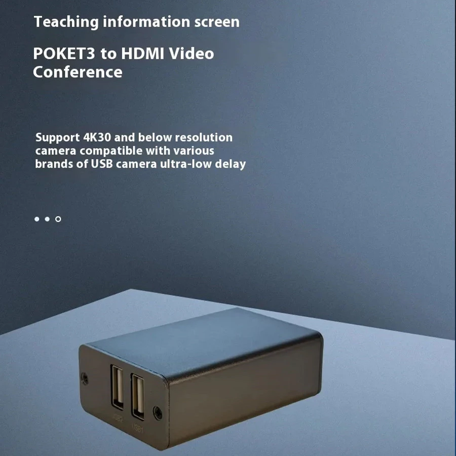 UVC กล้องเว็บแคม USB เป็นตัวแปลง HDMI สําหรับ INSTA360 Action4 Action5 Pocket3/4 ถึง HDMI TV Monitor การ์ดจับภาพวิดีโอ Live Streaming Video Switcher thumbnail 4
