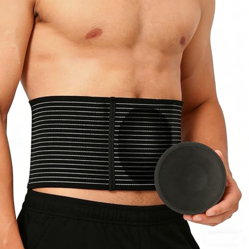 Umbilical Hernia Belt for Men and Women,Abdominal Support Binder with Compression Pad,Hernia Support