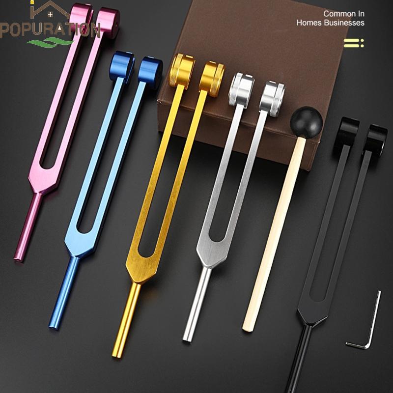 POP Tuning Fork Set 128Hz Body Tuning Forkra Set Tuning Fork เสียงทางการแพทย์ Healing Therapy DNA Re