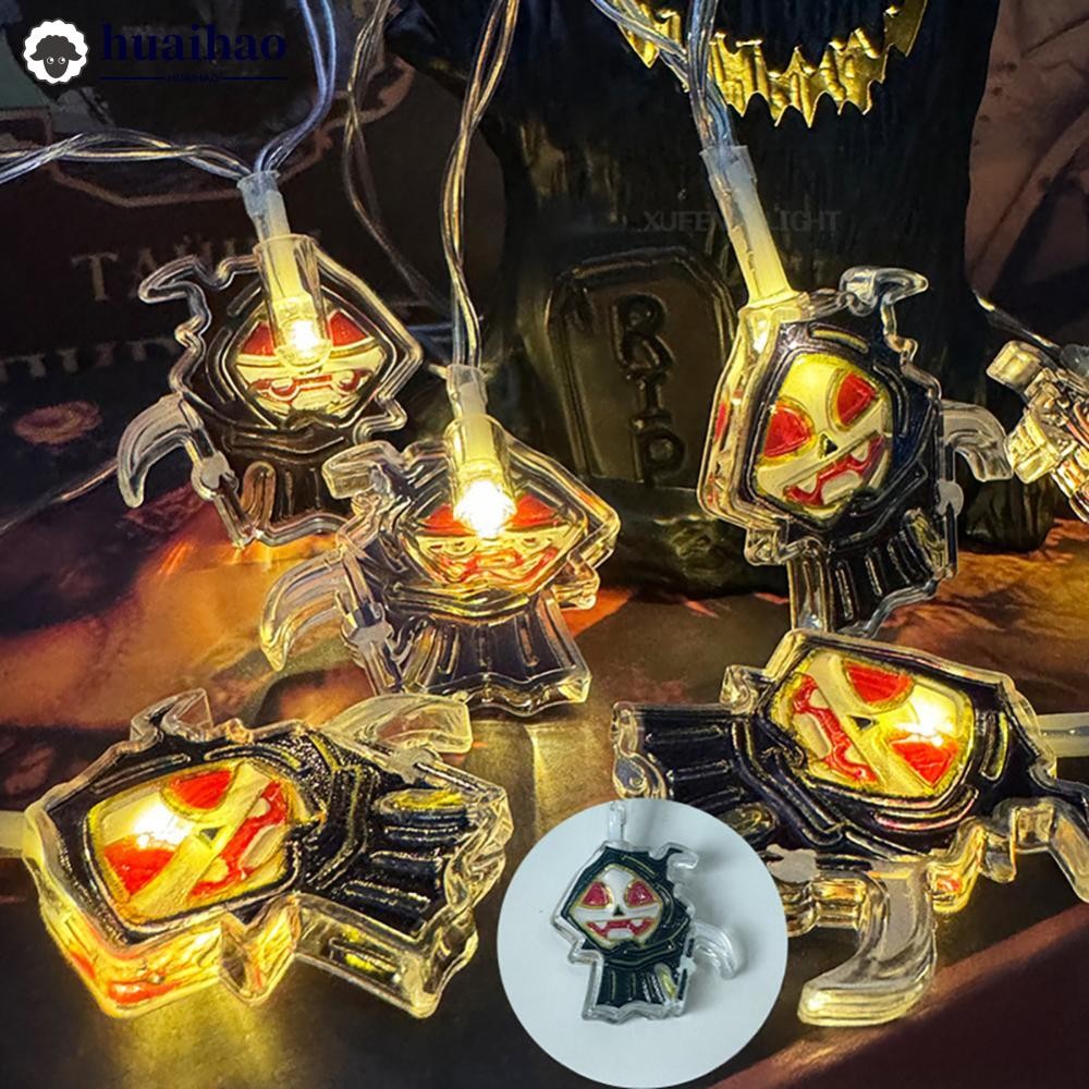 HUAIHAO ฮาโลวีนไฟ LED String ริบหรี่ไฟฟักทองแบตเตอรี่แขวนง่ายตกแต่งฟักทองในร่ม/กลางแจ้งฮาโลวีน Porch