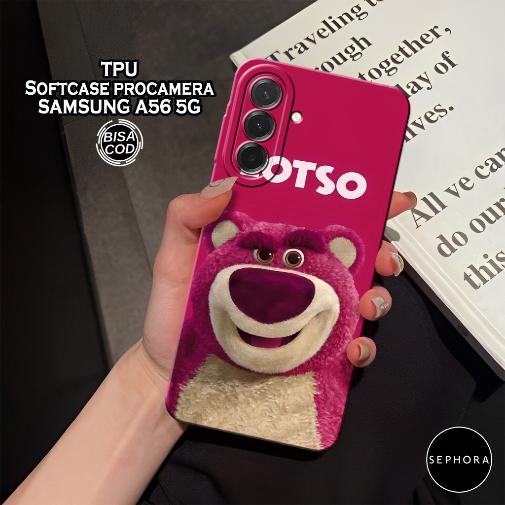HP เคส Samsung A56 5G ใหม่ล่าสุด - เคสแฟชั่นLotso - เคส Samsung A56 5G Softcase - เคสกล้อง Pro - เคส