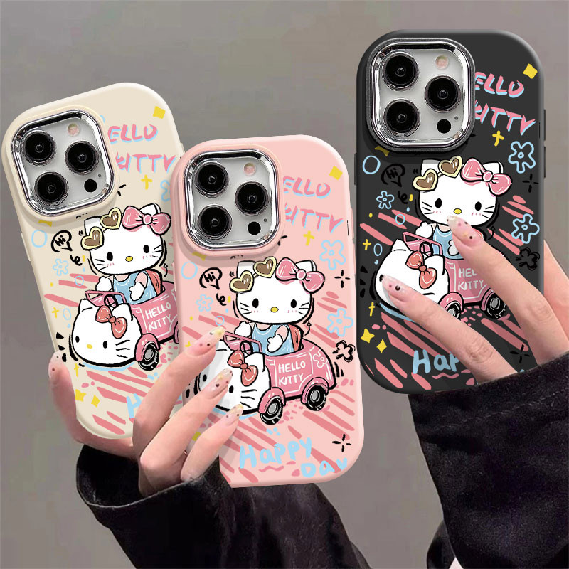 การ์ตูนกันชนรถ KT แมวสําหรับ Samsung A02 A03 A04E A03S A02S A04 A05 A05S A10 A10S M01S A11 A12 M12 F