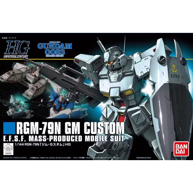 GUNDAM HGUC 120 1/144 RGM-79N GM CUSTOM Jim ประเภทพิเศษอะนิเมะ Merchandise ของสะสมชุดของขวัญ